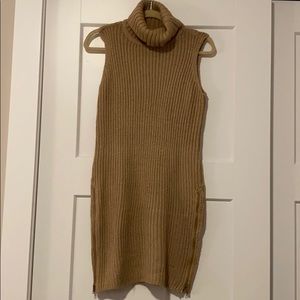 Sleeveless sweater dress